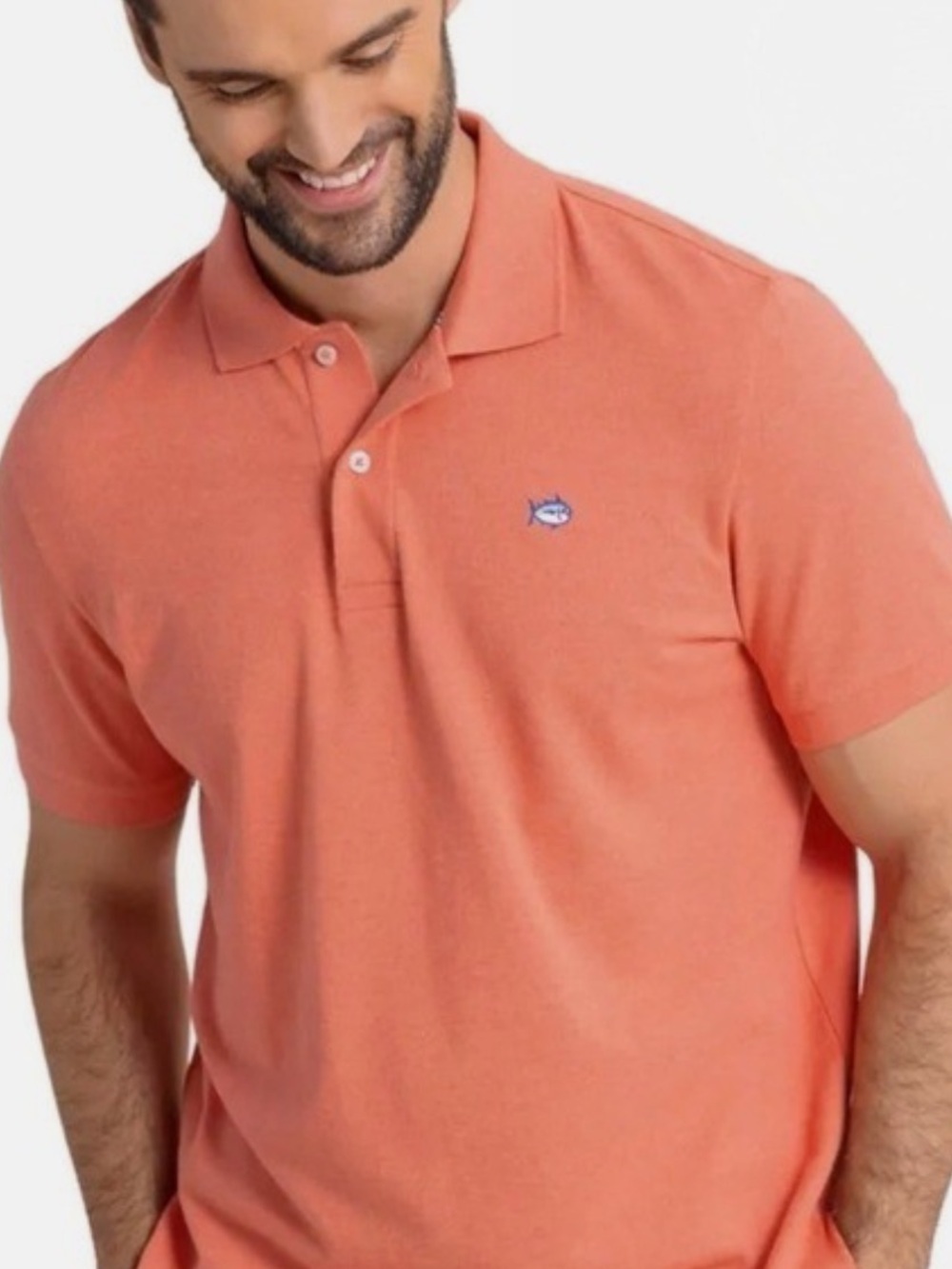 Southern Tide Skipjack Coral Polo Shirt